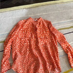 Stella McCartney Orange Floral Blouse